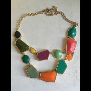 Colorful statement necklace